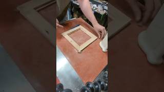 Glueing up splines @LagunaTools bandsaw #Woodworking #FrameMaking #DIY #spline #saw #shorts