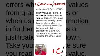Common Causes of Unearned FRQ Points - 8 #calchelp #calculushelp #apcalchelp #apcalculushelp