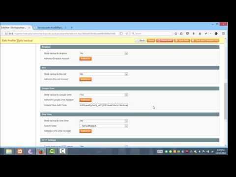 Google Drive setting in Storebacker