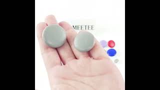 Meetee 50Pcs 11-28mm Leather Covered Button for Jacket Coat