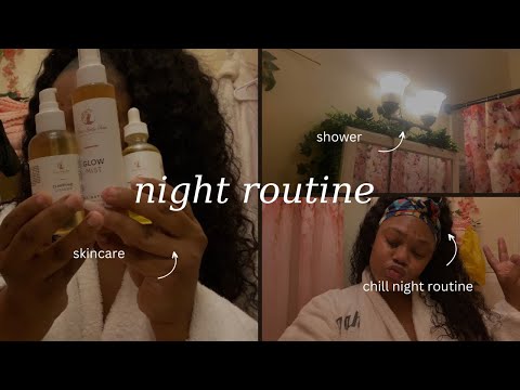 girl night routine! | reviewing black owned skincare products.