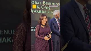 শাড়ি পড়ে অ্যাওয়ার্ড শোতে সাদিয়া আয়মান | Award Show, Sadia Ayman | Jago News