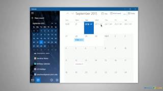 Using the Calendar in Windows 10