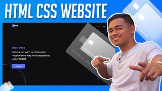 How to Make a Website using HTML & CSS - Glassmorphism UI Design