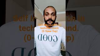 Simple Self intro for 0-5 year experienced automation testers.. #selenium #interviewtips