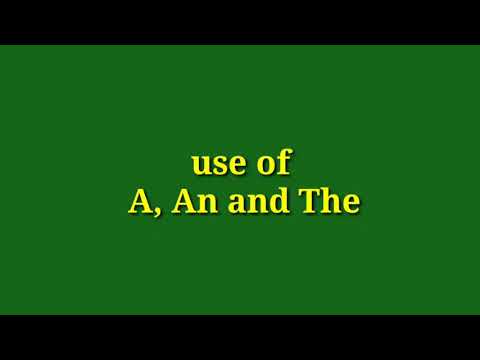 use of a, an and the#Easy#English#Classes