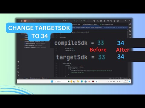 How To Update Target SDK Version 33 to 34 In Android Studio