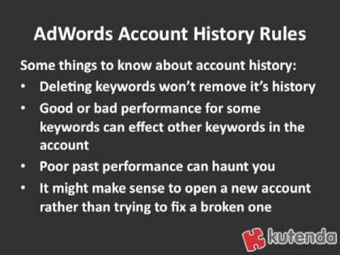 PPC Tip: Understanding AdWords Account History