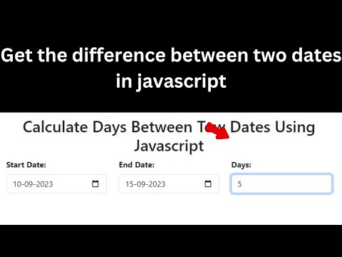 Get difference between two dates in javascript