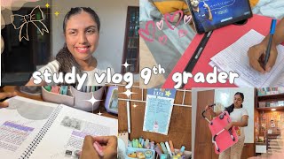 Study vlog as a 9th grader📖✍️