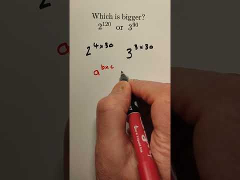 Which is bigger #maths #algebra #indices #mathematics