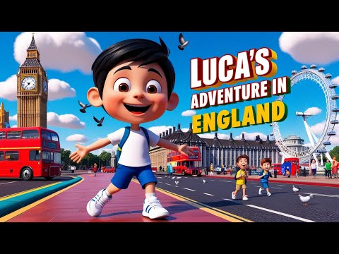 Lucas's Adventure in England 🌍 | Exciting Kids Story & Fun Travel Tale ✈️🚌
