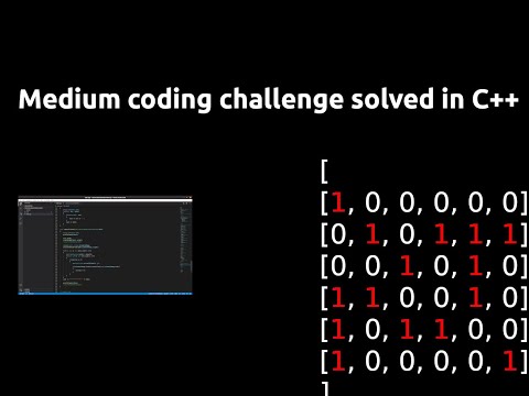 "Medium Google Coding Interview With Ben Awad" solved in C++