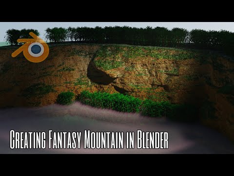 Creating Fantasy Mountain in Blender #blender3d