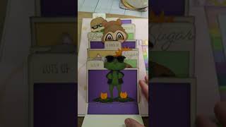 Rolodex File Tab Scrapbooking Layout | Paper Piecing | #shorts