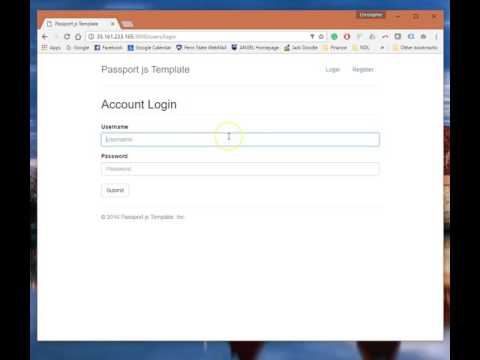 Local Auth w Passport