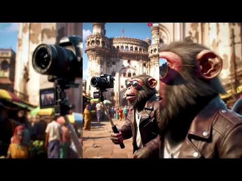 #MonkeyVlogs #MonkeyNearCharminar #CharminarVlog #FunnyVlog #Monkey #CharminarDiaries #HyderabadVibe