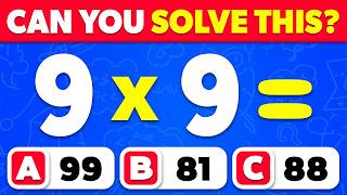 Can You Pass This Maths Quiz? ➗✖️🤓 | EASY to IMPOSSIBLE | The Ultimate Math Quiz