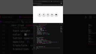 🌟 Stylish Social Media Icons Hover Effect | CSS Animation with Font awesome | HTML CSS | #html #css