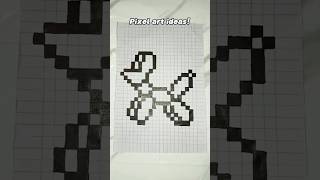 pixel art idea| 🎠🎠#drawing #animation #artform #pixelartideas #minecraft