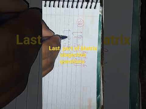 last part matrix  obejective question bank