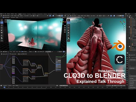 EXPLAINED Digital Fashion VERSACE Gigi Hadid - Blender 3.1 Cycles + Clo3d + Daz3D Tutorial