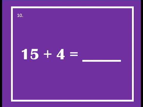 Math Fluency Adding within 20