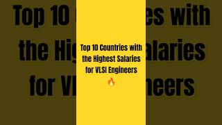 Top 10 Countries with the Highest Salaries for VLSI Engineers (INR) 🌍