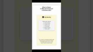 What is Babel in 60 seconds? #shorts #babel #javascript