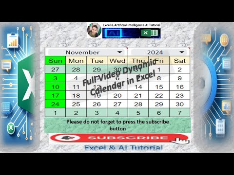#excel  Create Dynamic calendar through Excel #microsoftexcel #microsoftoffice #exceljobinterview