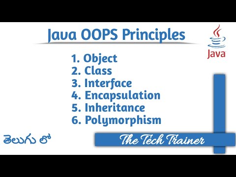 Object oriented programming Principles #java #javatutorial #corejava #oops || The Tech Trainer