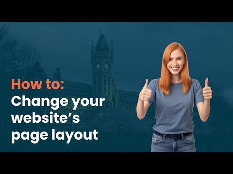 How To Edit The Layout Of Your 543 Website Pages