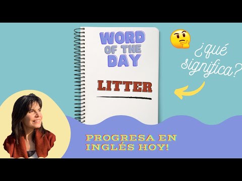 LITTER (EN)_BASURA (ES) | Ingles Nivel Intermedio  B1-B2
