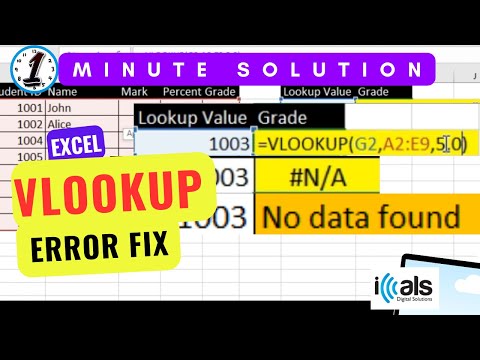 VLOOKUP Common errors fixed