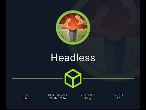 Практичний хакінг. Headless HTB
