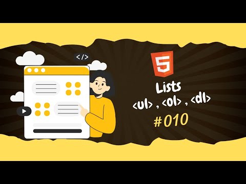 Lists Ul , OL , DL #010 | Html & Css Course
