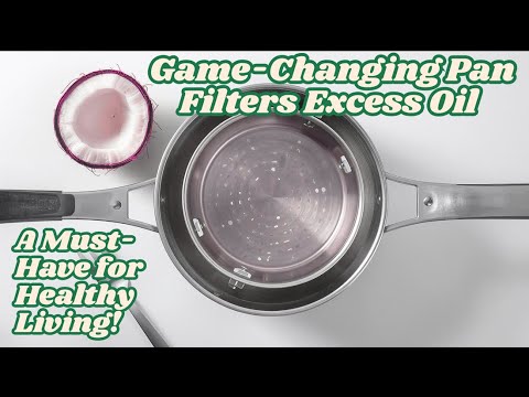 🔥🍛 Game-Changing Pan Filters Excess Oil – A Must-Have for Healthy Living!