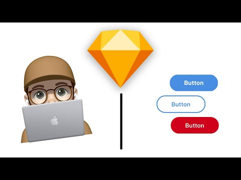 Sketch 2020 - Responsive Button Design With Symbol