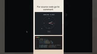 Clock animation #frontenddevelopment #webdevjourney #webdesigning #webprogramming #htmlcssjavascript