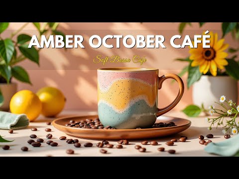 Amber October Café ☕ Smooth Bossa Nova Jazz Tunes for Autumn Dreams & Serene Inspiration