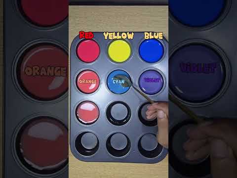 Mix 3 Basic Colors, Get Amazing Results!#shorts #satisfying #colors #mixingcolors