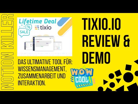 Tixio Review und Demo 🔥 Das ultimative Tool für: Wissensmanagement, Zusammenarbeit und Interaktion