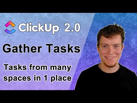 ClickUp 2.0 - Trick to gather tasks from many spaces  (Sprints, To-Do Today/This Week, Events)