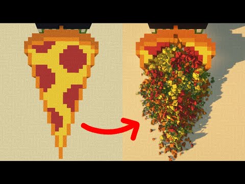 Minecraft cactus domino with physics mod