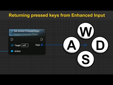 How to Get Pressed Keys from Enhanced Input Actions - UE5.1 Tutorial