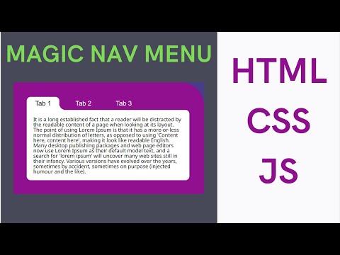 Simple Tab-Menu using HTML CSS & JS | Rounding the corners the other side