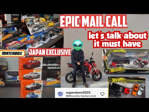hotwheels  epic mail call , Matchbox  japan exclusive , update on my hotwheels room MOTO VLOG  2025