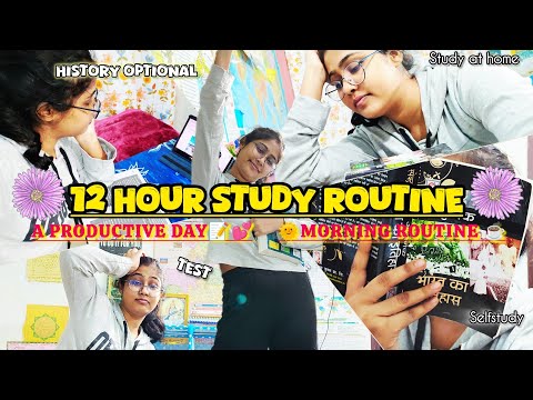 12hr+upsc study vlog💕 #upsc2025 #upscaspirantvlog #viralvideo #studyvibes #vlog #iasinterview #uppcs