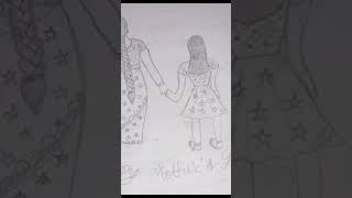 #MomPencilART #AmmaArt #DesiEmotion #MotherDaughterLove #IndianArtReel #DrawingMemories