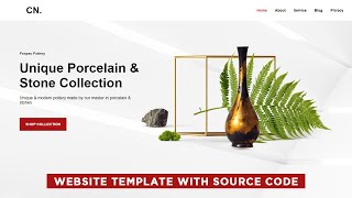 Website template in html and css with source code || Website Template